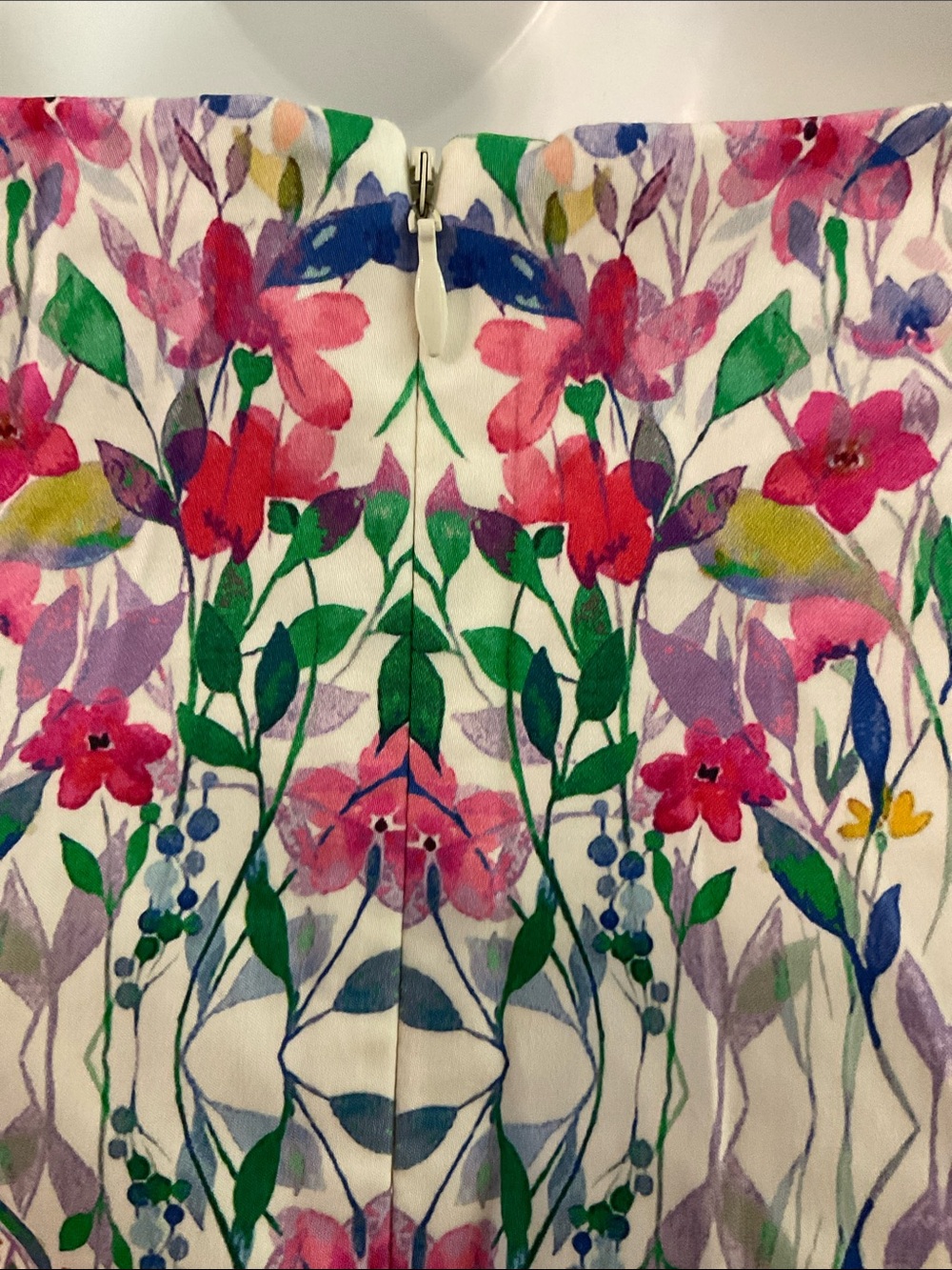 Talbots size 10P Rose Garden cotton/spandex sleeveless floral dress. - Picture 4 of 7